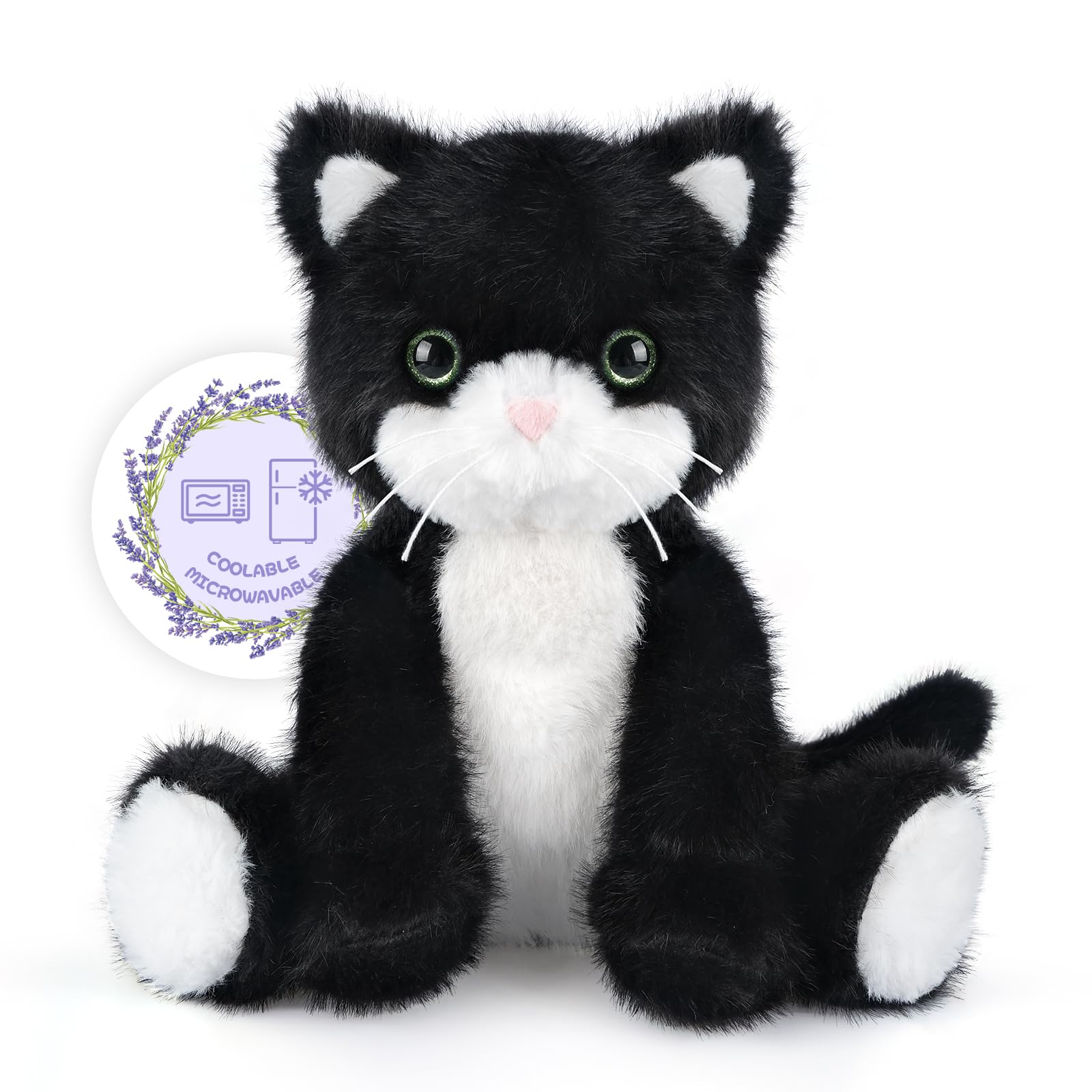 Amazon.com: SuzziPals Heatable & Coolable Black and White Cat